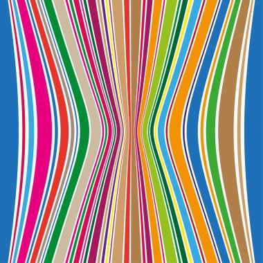 Dalgalı çizgili arka plan. Renkli hareket şekli. Vektör yaratıcı dokusu. Soyut modern çizim. EPS 10.