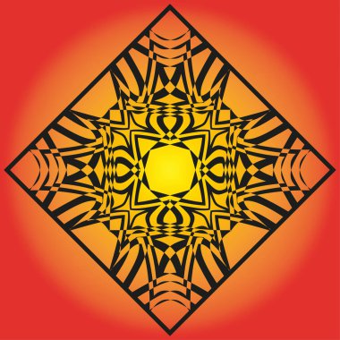 Yıldız patlaması ışın çizimi. Renk patlaması. Soyut güneş sembolü. Parlak bir süs. EPS 10.