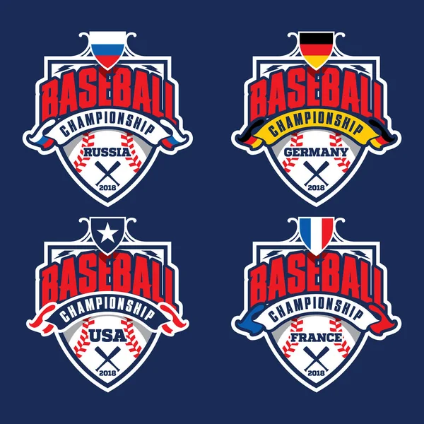 Baseball Championship Logo Stock Vector (Royalty Free) 1116834857