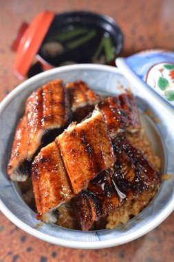 Unagi Don ızgara yılanbalığı pirinç kase