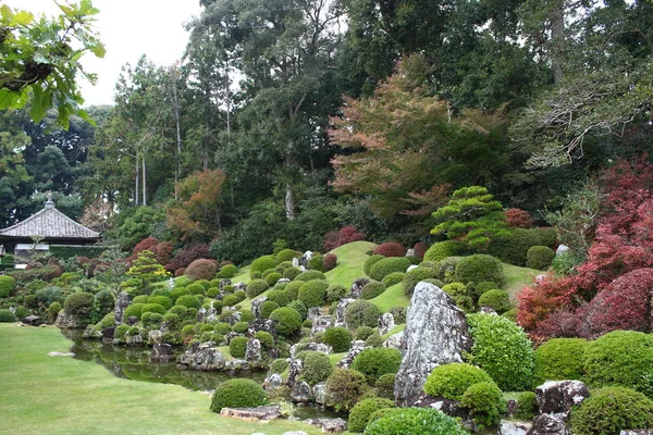 Krásná Zahrada Chrámu Ryotanji — Stock fotografie