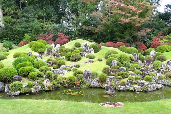 Schöner Garten Des Ryotanji Tempels — Stockfoto