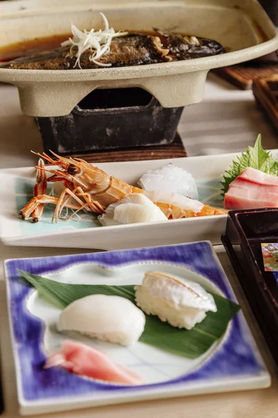 Mâncarea Tradițională Japoneză Masă — Fotografie, imagine de stoc