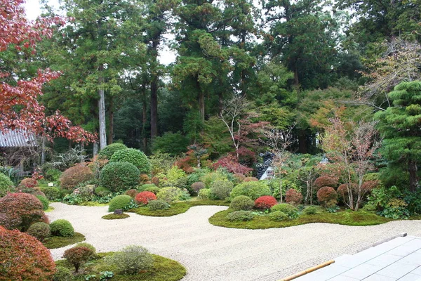 Schöner Garten Des Ryotanji Tempels — Stockfoto