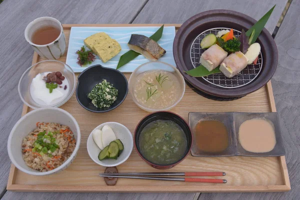 Mâncare Tradițională Japoneză Vedere Aproape — Fotografie, imagine de stoc