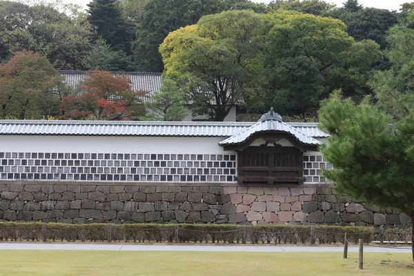 Castello Kanazawa Vista Sul Parco — Foto Stock