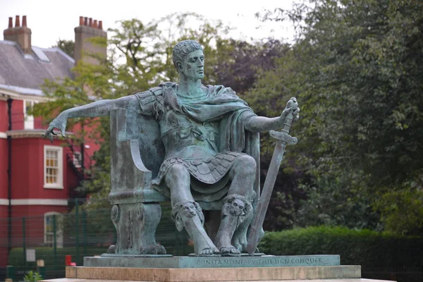 Άγαλμα Στο Γιορκ Μίνστερ Αγγλία — Φωτογραφία Αρχείου