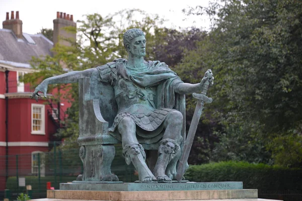 Statue Dans York Minster Angleterre — Photo