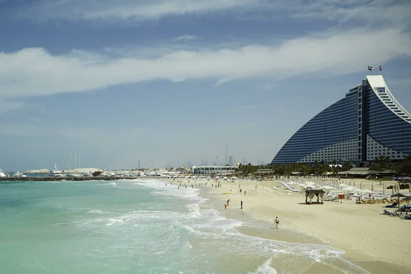 Παραλία Τζουμέιρα Ντουμπάι Ηνωμένα Αραβικά Εμιράτα — Φωτογραφία Αρχείου