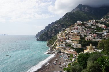 Positano, İtalya güzel görünümü