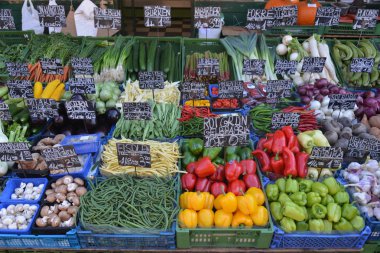 Geleneksel pazarlama, Naschmarkt, Viyana, Avusturya