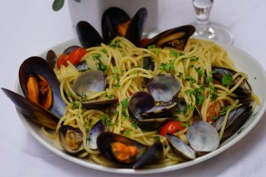 İtalya'da lezzetli Spagetti