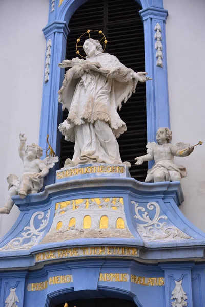 Låg Vinkel Bild Statyn Durnstein Wien Österrike — Stockfoto