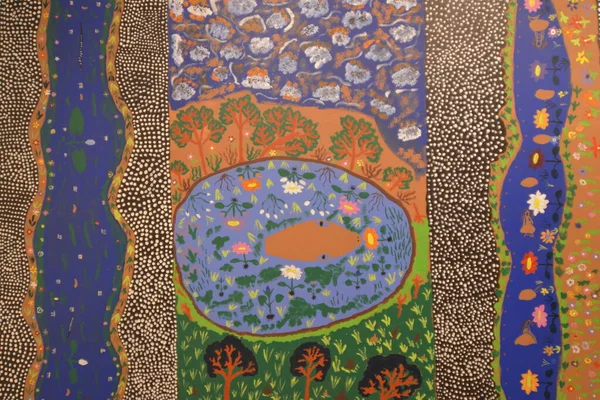 Floral Pattern Musée Sud Australie — Photo