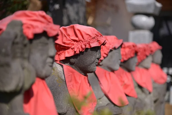 Stone Asian Statues Decoration Autumn Park Stock Image