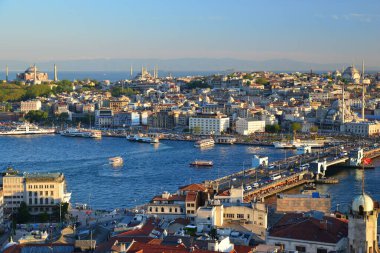 İstanbul 'un hava manzarası, gündüz hindisi. 