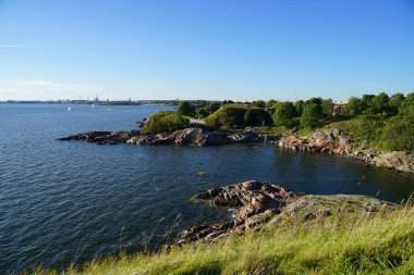 Güzel deniz manzarası, doğal arka plan 