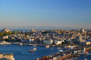 İstanbul 'un hava manzarası, gündüz hindisi. 