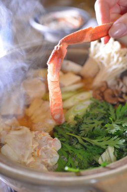 Taze deniz ürünlerini kapatın.