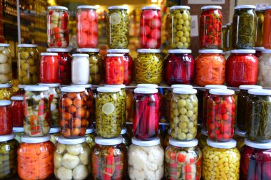 Cam kavanoz turşu sebze