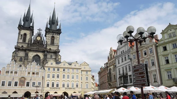 Архитектура Праги Чехии Европы — стоковое фото
