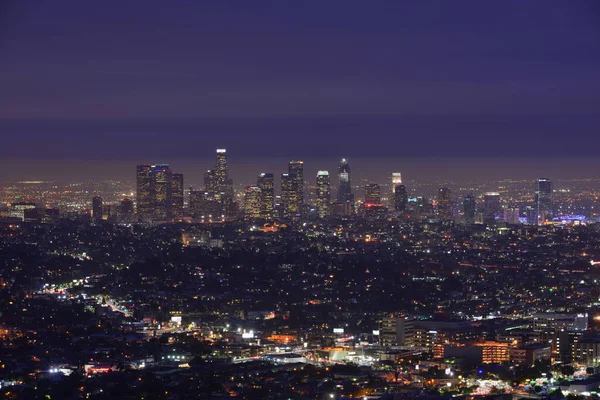 los angeles  city at night, California, USA