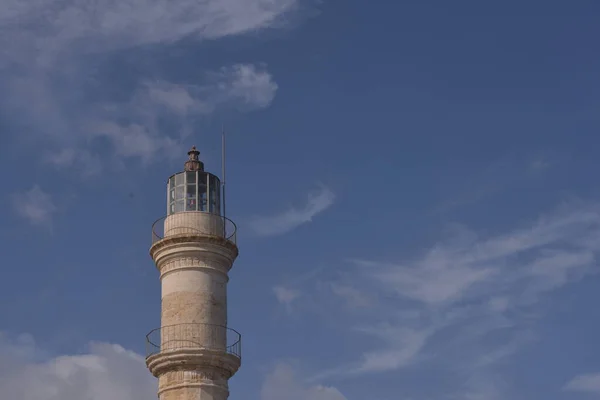 Vista Fondo Del Faro Con Cielo Azul — Foto de Stock