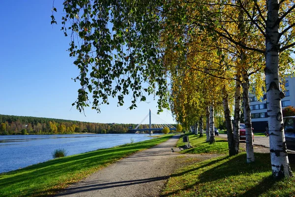 Schöner See Herbst Natur — Stockfoto