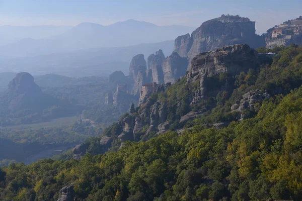 Landschaft Mit Felsen Von Meteora Griechenland — Stockfoto
