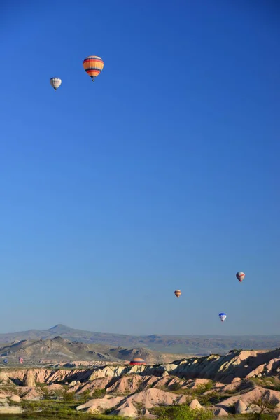 Balony Ogrzane Powietrze Nad Kapadocją Turcja — Zdjęcie stockowe