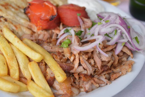 Primer Plano Ensalada Fresca Plato — Foto de Stock