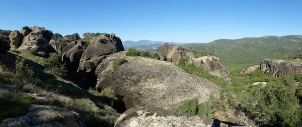 Landschaft Mit Felsen Von Meteora Griechenland — Stockfoto