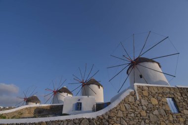Santorini, Yunanistan'ın havadan görünümü