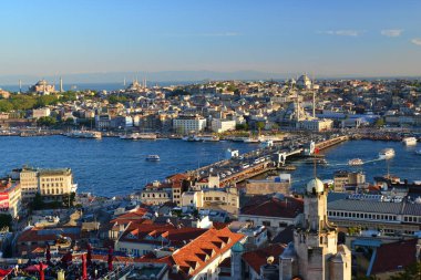 İstanbul 'un hava manzarası, gündüz hindisi. 