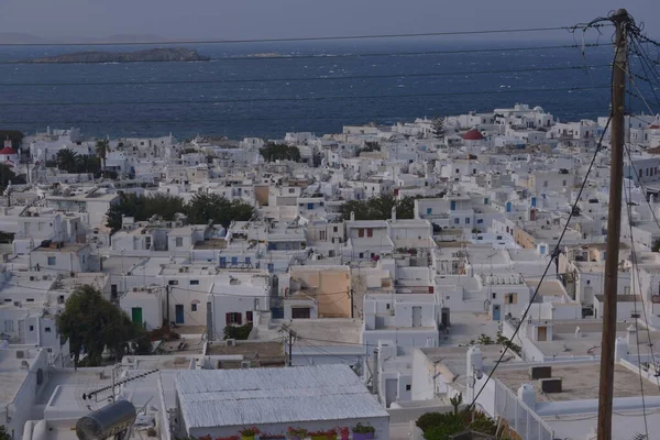 Luchtfoto Van Santorini Griekenland — Stockfoto