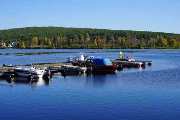 Boote Pier Natur — Stockfoto