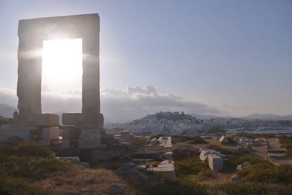 Paisaje Con Ruinas Antiguas Grecia — Foto de Stock