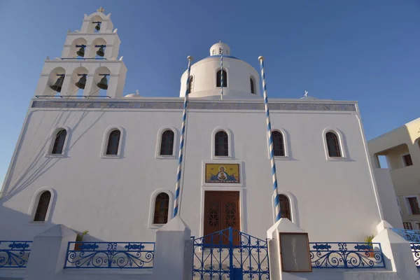Kyrkan Santorini Grekland — Stockfoto