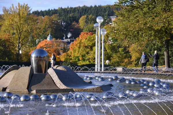 Fuente Del Monumento Parque Ciudad —  Fotos de Stock