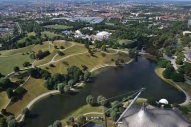 Almanya 'da hava görüntüsü Münih