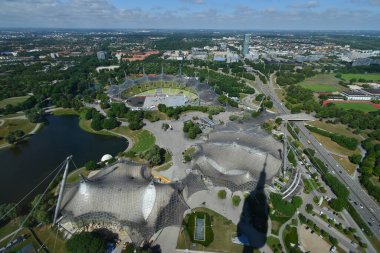 Almanya 'da şehir manzarası Münih