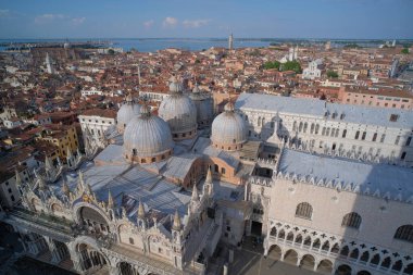 İtalya 'da şehir manzarası Venedik 2. Campanile di San Marco