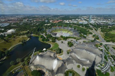 Almanya 'da şehir manzarası Münih
