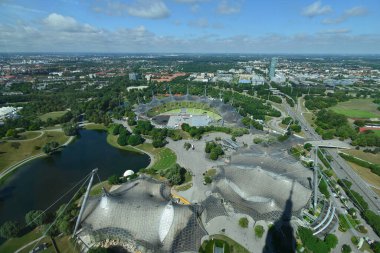 Almanya 'da şehir manzarası Münih