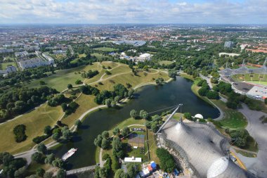 Almanya 'da şehir manzarası Münih