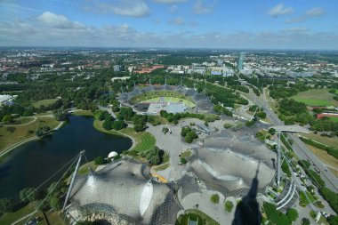 Almanya 'da şehir manzarası Münih