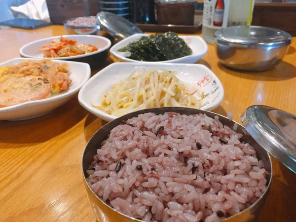 Nahaufnahme Von Lebensmitteln Korea Seoul — Stockfoto