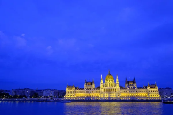 Night Hungary Budapest Orszaghaz Parliament — Stock Photo, Image