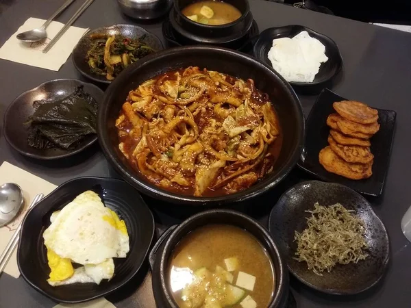 Imagens Grande Plano Comida Coréia Seul — Fotografia de Stock