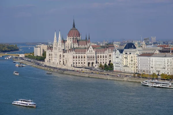Városkép Magyarországon Budapest Orszaghaz Parlament — Stock Fotó
